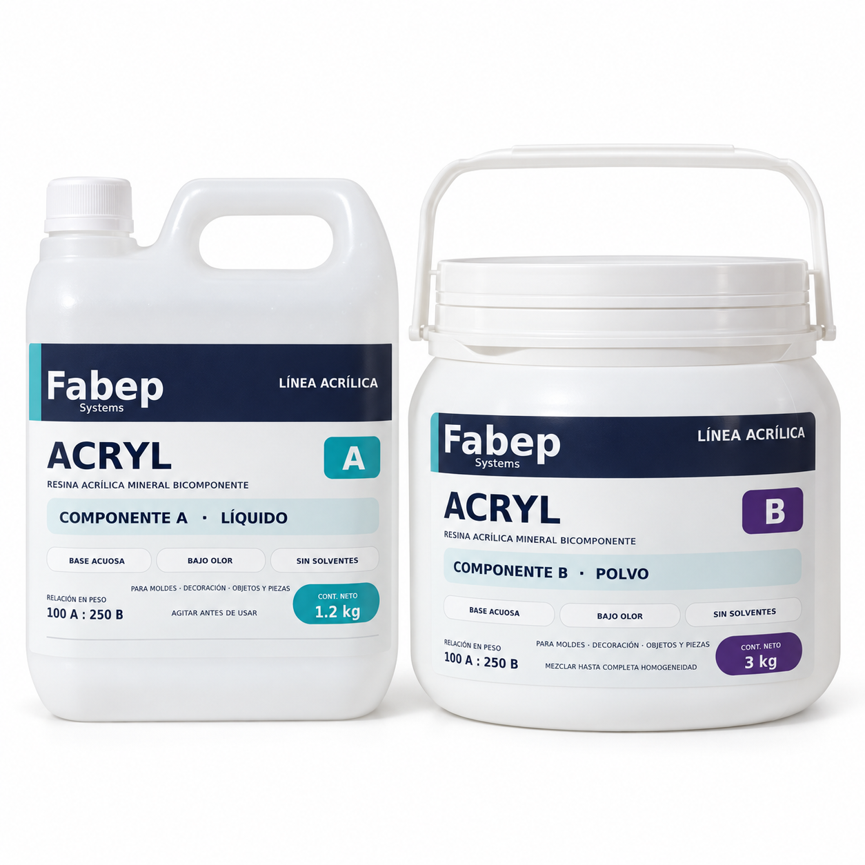 Resina Acrílica Mineral Bicomponente 4,2 kg